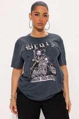 Bratz Girls Night Out Oversized Tee - Charcoal