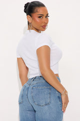 Future Housewives Baby Tee - White
