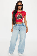 Ed Hardy Wild Love Baby Tee - Red