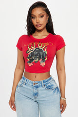 Ed Hardy Wild Love Baby Tee - Red