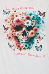 You Don't Love Me Oversized Tee - Cream