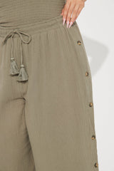 Main Character Pant Set - Olive