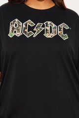 ACDC Camo Oversized Tee - Black