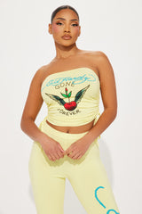 Ed Hardy Pierced Heart Pant Set - Yellow