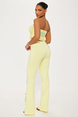 Ed Hardy Pierced Heart Pant Set - Yellow