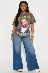 Ol' Dirty Bastard Washed Oversized Tee - Brown