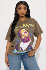 Ol' Dirty Bastard Washed Oversized Tee - Brown