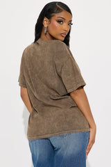 Ol' Dirty Bastard Washed Oversized Tee - Brown