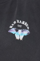Bad Habits Washed Oversized Tee - Charcoal