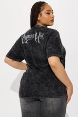 Cypress Hill Washed Oversized Tee - Black