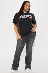 Malcolm X Washed Oversized Tee - Black