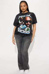 Rick Ross Washed Oversized Tee - Black