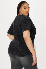 Sexyy Red Washed Oversized Tee - Black