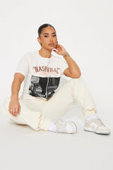 Western World Nashville Graphic Tee - Beige
