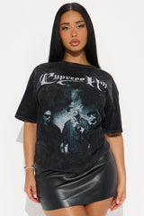 Cypress Hill Washed Oversized Tee - Black