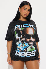 Rick Ross Washed Oversized Tee - Black