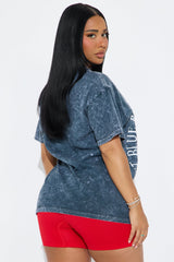 PBR Reaper Washed Oversized Tee - Charcoal