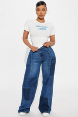 Jesus Saves I Spend Baby Tee - White