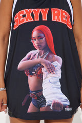 Sexxy Red Basketball Jersey  - Black