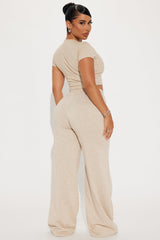 Getting Along Pant Set - Oatmeal