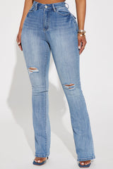 Right On Time Stretch Bootcut Jean - Medium Wash