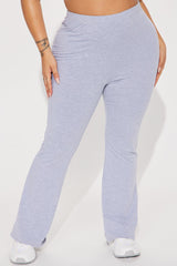 Petite Adriana Flare Pant - Heather Grey