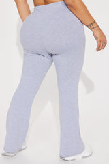 Petite Adriana Flare Pant - Heather Grey