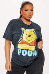 Winnie The Pooh Oversized Tee - Black
