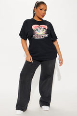 Powerpuff Girls Love Oversized Tee - Black