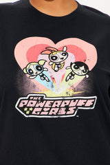Powerpuff Girls Love Oversized Tee - Black