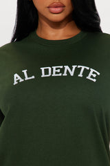 Al Dente Oversized Tee - Hunter Green