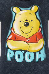 Winnie The Pooh Oversized Tee - Black