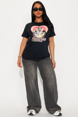 Powerpuff Girls Love Oversized Tee - Black