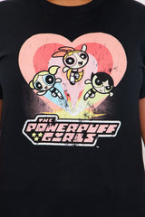 Powerpuff Girls Love Oversized Tee - Black