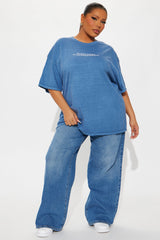 Are You F-In Kidding Me Washed Tee - Navy