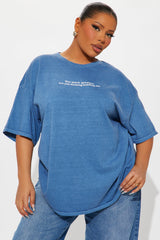 Are You F-In Kidding Me Washed Tee - Navy
