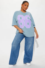 The Big 86 Washed Tee - Indigo