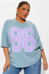 The Big 86 Washed Tee - Indigo