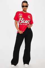 Budweiser King Of Beers Oversized Tee - Red