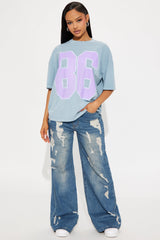 The Big 86 Washed Tee - Indigo