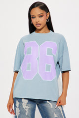 The Big 86 Washed Tee - Indigo