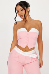 Office Babe Pant Set - Pink