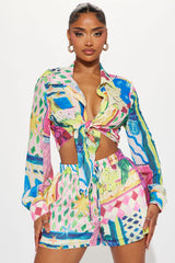 Katrina Tropical Short Set - Multi Color