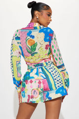 Katrina Tropical Short Set - Multi Color