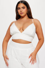 Here To Stay Pant Set - White