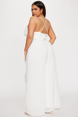 Here To Stay Pant Set - White
