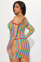 Ready For The Night Mini Skirt Set - Multi Color