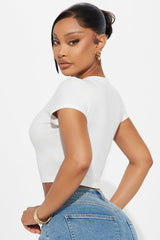 Most Wanted Baby Tee - White