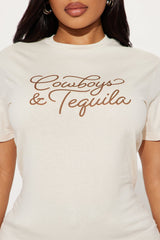 Cowboys & Tequila Tshirt - Off White