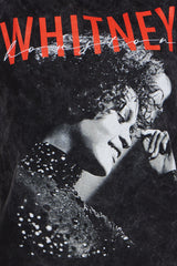 Whitney Houston Shooting Star Oversized Tee - Black